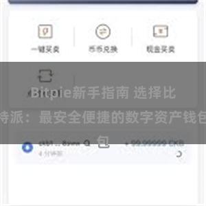 Bitpie新手指南 选择比特派：最安全便捷的数字资产钱包