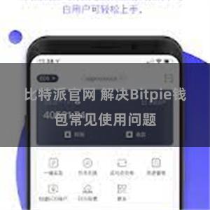 比特派官网 解决Bitpie钱包常见使用问题