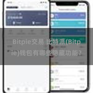 Bitpie交易 比特派(Bitpie)钱包有哪些隐藏功能？