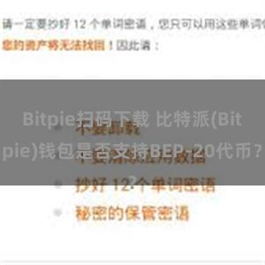 Bitpie扫码下载 比特派(Bitpie)钱包是否支持BEP-20代币？