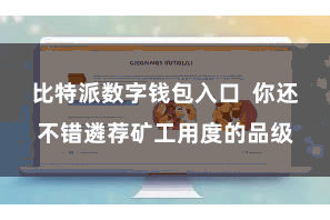 比特派数字钱包入口  你还不错遴荐矿工用度的品级