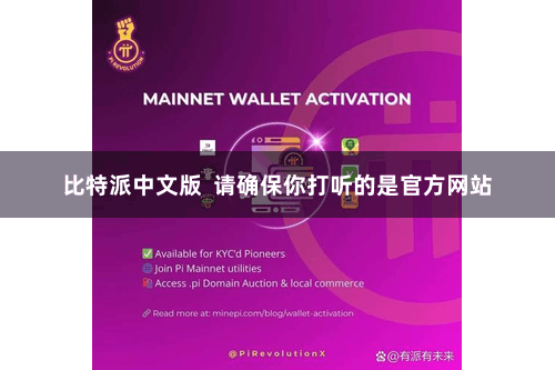 比特派中文版  请确保你打听的是官方网站